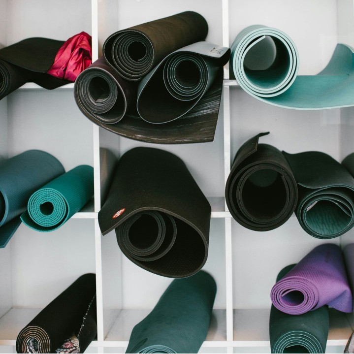 Restorative yoga props and space